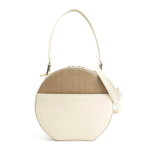 Auth VASIC Handbag Crossbody Shoulder Bag Light Beige Leather - Picture 1 of 14